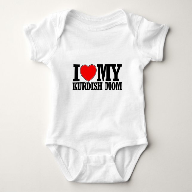 cool Kurdish  mum designs Baby Bodysuit (Front)