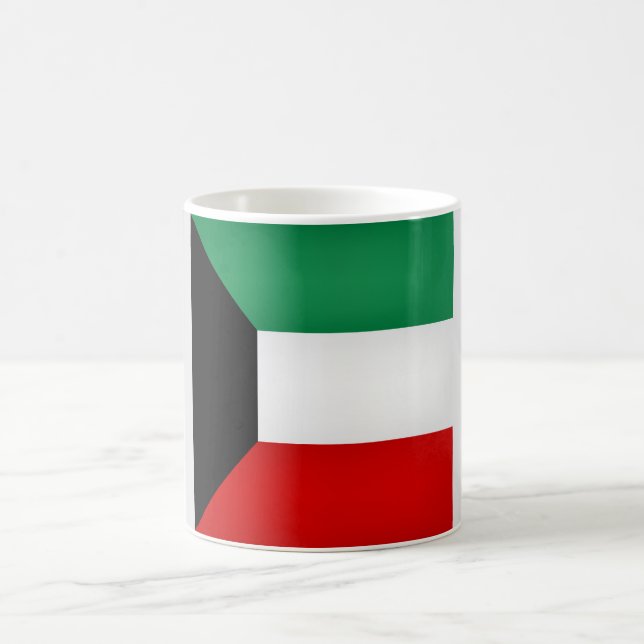 Cool Kuwait Flag Coffee Mug (Center)