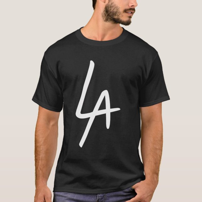 Cool La Letters Los Angeles Pride Trendy Californi T-Shirt (Front)