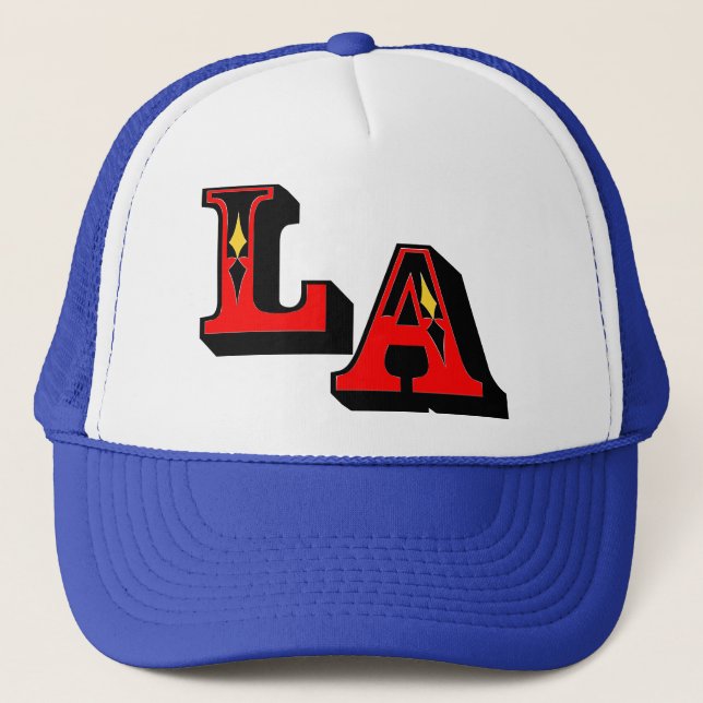 •°♥§Cool LA Logo Stylish Trucker Hat§♥°• Hat (Front)