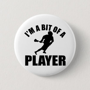 Cool Lacrosse design 6 Cm Round Badge