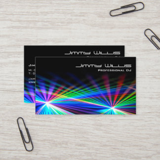 Cool Laser Light Club - DJ Business Card