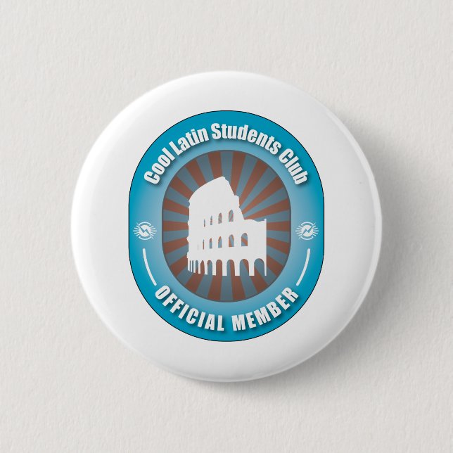 Cool Latin Students Club 6 Cm Round Badge (Front)