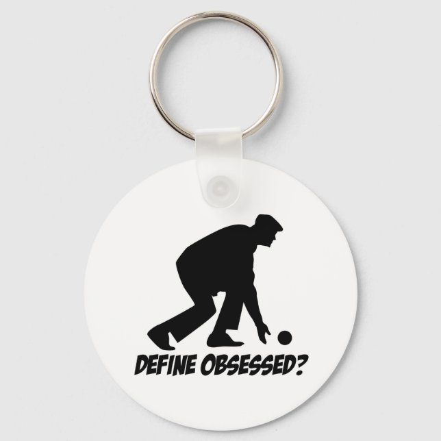 Cool Lawn Bowl Lovers Designs Key Ring (Front)