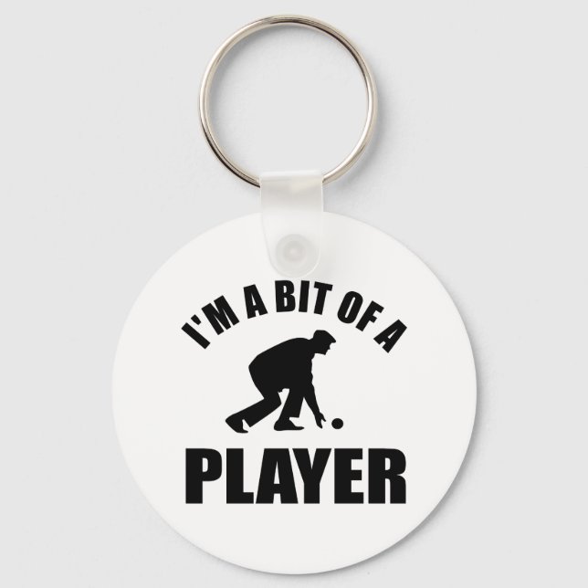 Cool Lawn bowling design Key Ring (Front)