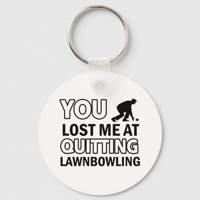 Cool Lawnbowling designs Key Ring (Front)
