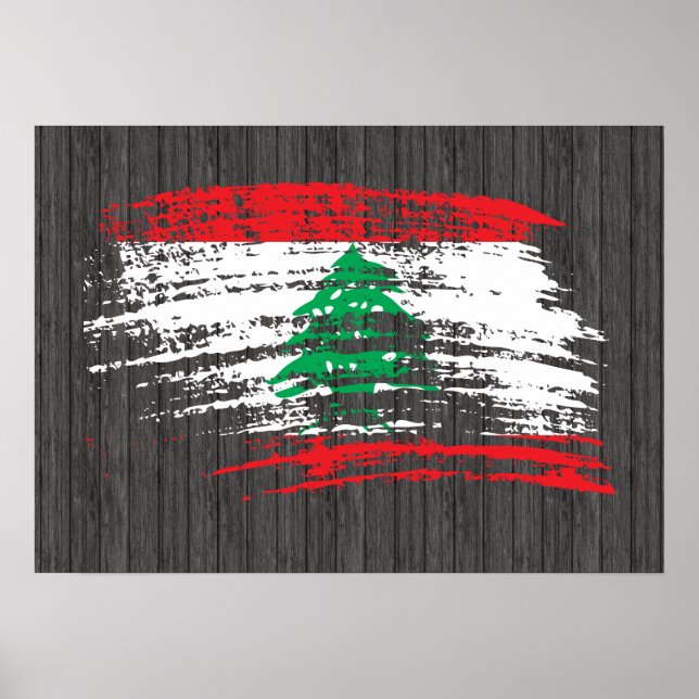 Cool Lebanese flag design Poster (Front)