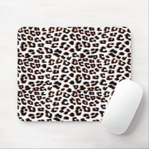 Cool Leopard Animal Print Pattern Mouse Mat