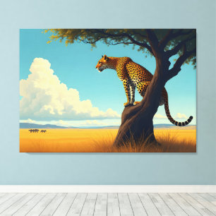 Cool Leopard Canvas Print