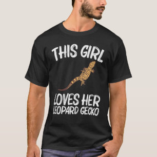 Cool Leopard Gecko For Girls Kid Tiny Dinosaur Liz T-Shirt