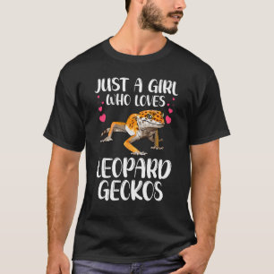 Cool Leopard Gecko For Girls Women Pet Lizard Rept T-Shirt