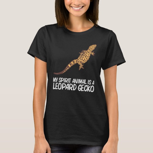 Cool Leopard Gecko For Men Women Tiny Dinosaur Liz T-Shirt (Front)