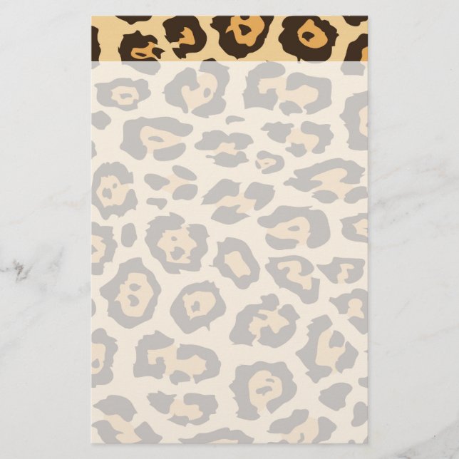 Cool Leopard Print Pattern Gifts for Her Stationery (Front)