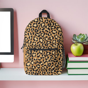 Cool Leopard Print Pattern Personalised Printed Backpack