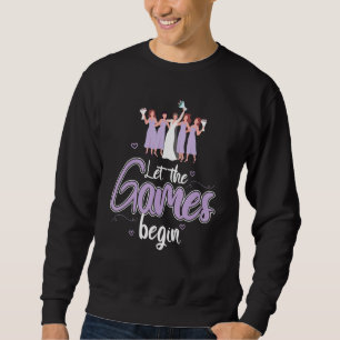 Cool Let The Games Begin Bride Bridesmaid Couples Sweatshirt