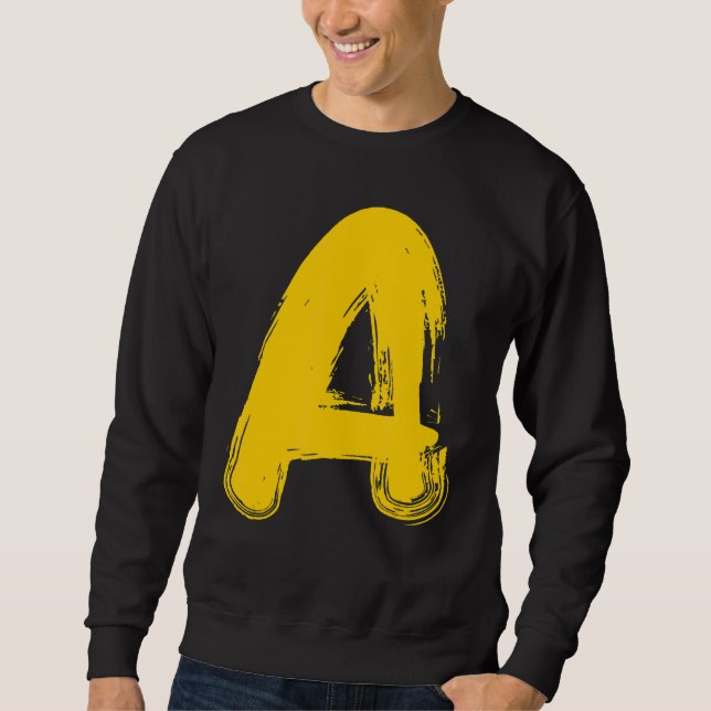 Cool Letter A  Chipmunks Group Matching Costume Fa Sweatshirt (Front)