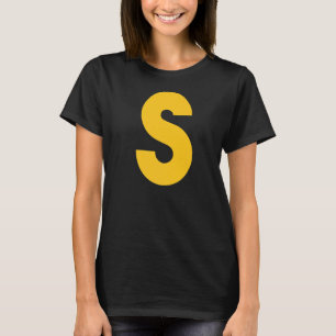 Cool Letter S Chipmunks Group Matching Costume Fa T-Shirt