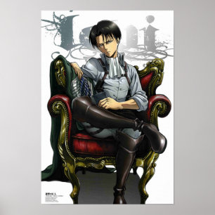 Cool Levi Attack On Chair Poster