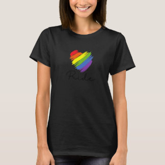 Cool Lgbt Pride Rainbow Heart Equality Rights T-Shirt