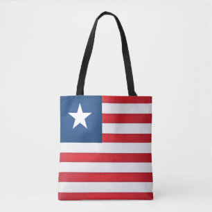 Cool Liberia Flag Fashion Tote Bag