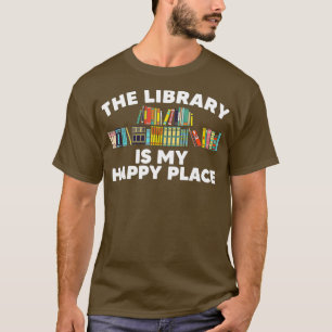 Cool Library Art For Men Women Bookworm Librarian T-Shirt