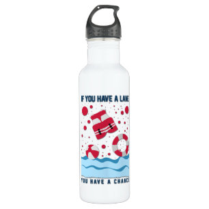 Cool Lifeguard Design - If You Have A Lane 710 Ml Water Bottle