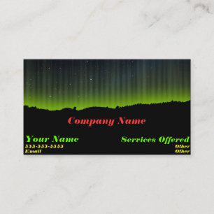 Cool light business card