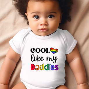 Cool Like My Daddies Pride LGBTQ Baby Bodysuit