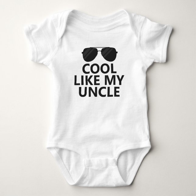 Cool Like My Uncle Baby Bodysuit (Front)