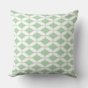 Cool Lime Green Diamond Cushion