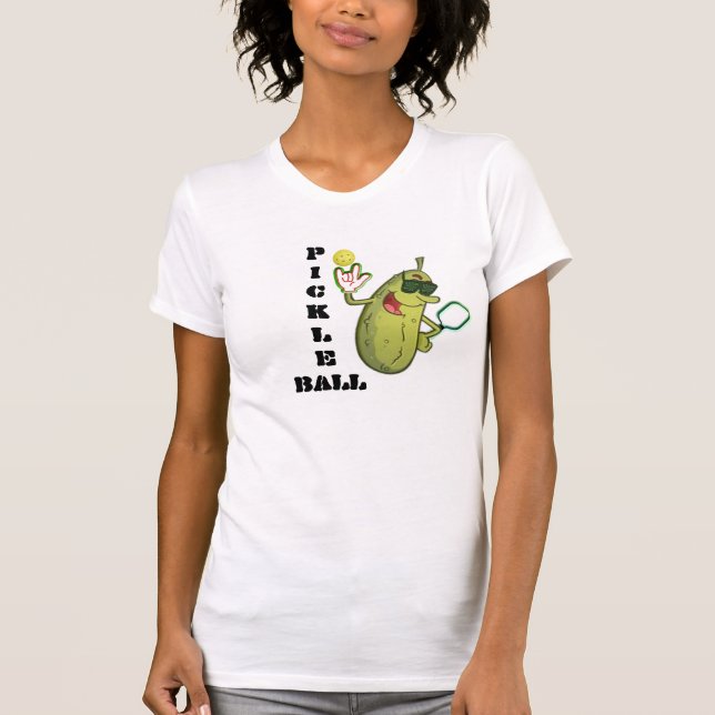 Cool Lime Green Pickleball T-Shirt (Front)