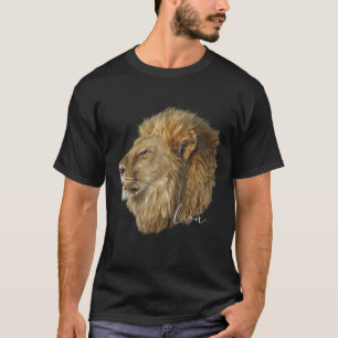 Cool Lion Art Felidae Wildcat Animal Novelty T-Shirt