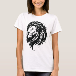 Cool Lion Drawing T-Shirt – Artistic & Bold Graphi