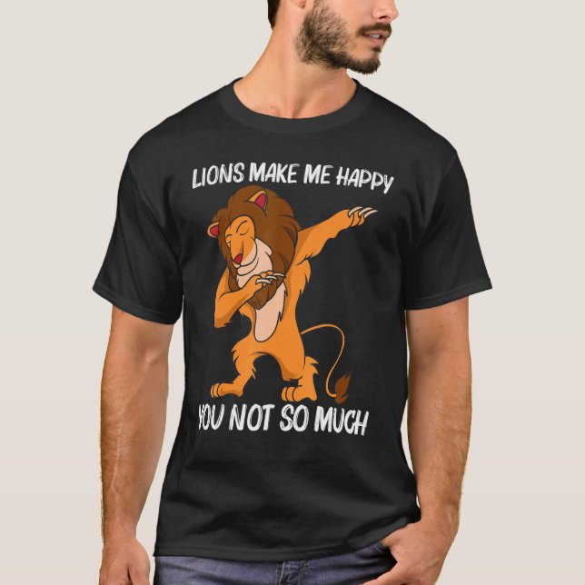 Cool Lion For Men Women Jungle Safari Animal  2 T-Shirt (Front)