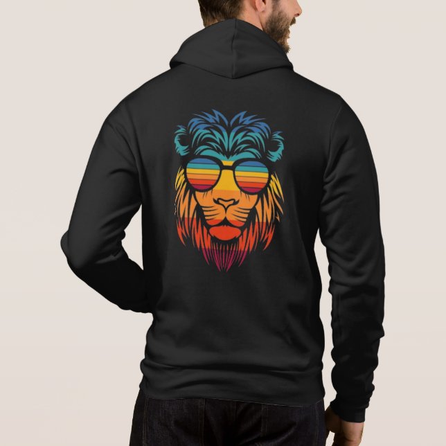 Cool Lion  Hoodie (Back)