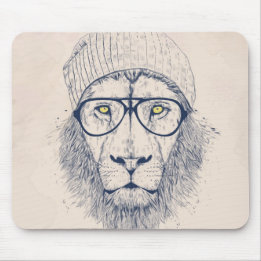 Cool lion mouse mat