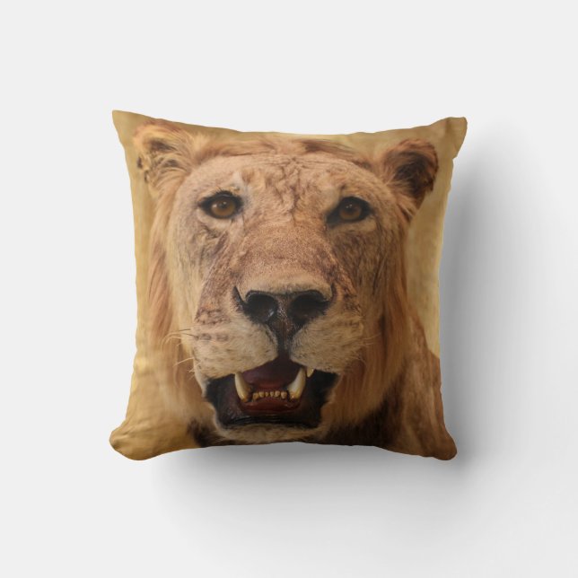 Cool Lion Pillow! Cushion (Front)