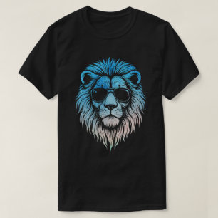 Cool Lion Wearing Sunglasses Artwork Lion T-Shirt