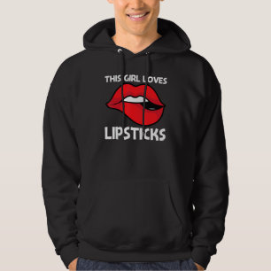 Cool Lipstick For Girls Kids Cosmetic Makeup 1 Hoodie