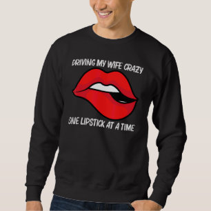 Cool Lipstick For Men Dad Boys Cosmetic Makeup Sweatshirt