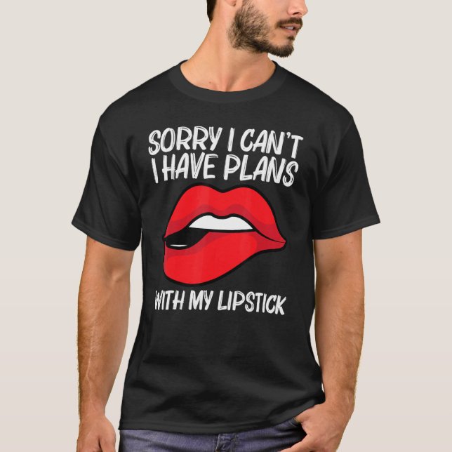 Cool Lipstick For Men Women Cosmetic Makeup 2 T-Shirt (Front)