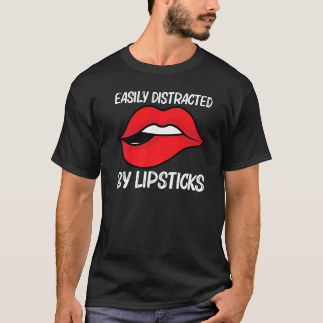 Cool Lipstick For Men Women Cosmetic Makeup T-Shirt (Front)