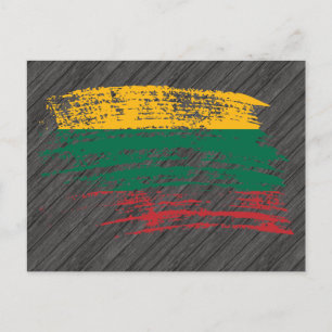 Cool Lithuanian flag design Postcard