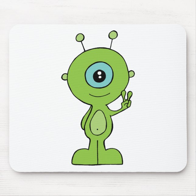 Cool Little Alien Mouse Mat (Front)