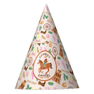 Cool little cowboy and horse Birthday Party Party Hat