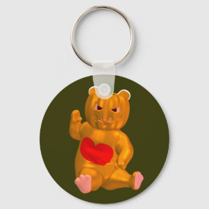Cool Little Halloween Bear Key Ring
