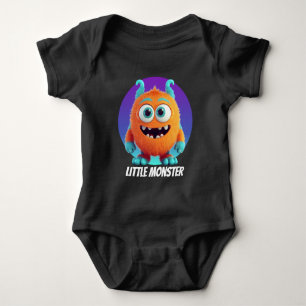 Cool little monster boys customisable  baby bodysuit