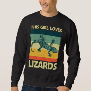 Cool Lizard For Girls Mum Reptile Animal Lizard 1 Sweatshirt