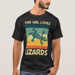 Cool Lizard For Girls Mum Reptile Animal Lizard  1 T-Shirt