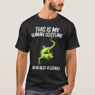 Cool Lizard For Men Women Gecko Green Reptile Anim T-Shirt